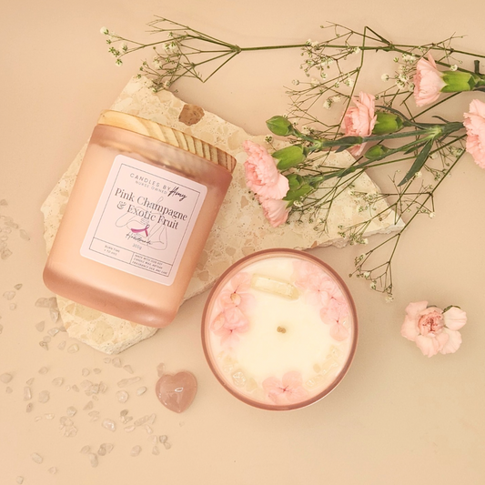 Pink Fundraiser Candle